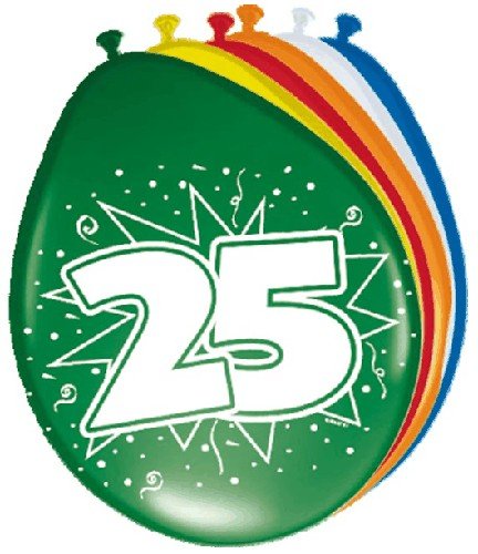 Ballonnen &apos;25&apos; (8 st)