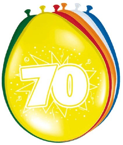 Ballonnen &apos;70&apos; (8 st) afbeelding