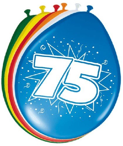 Ballonnen &apos;75&apos; (8 st)