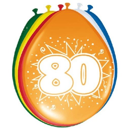 Ballonnen '80' (8 st)