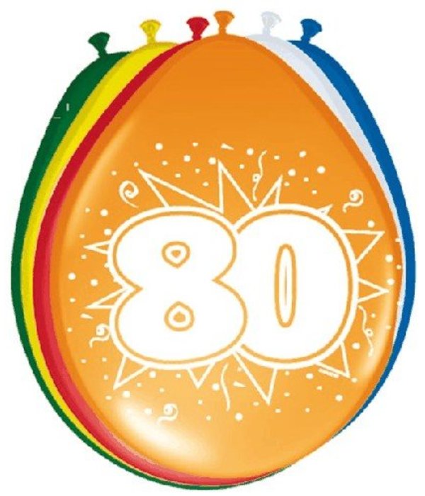Ballonnen '80' (8 st)