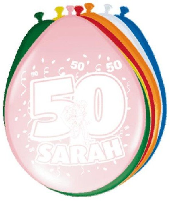 Ballonnen Sarah (8 st)