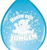 Ballonnen 'Hoera een jongen' (8 st)