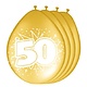 Ballonnen '50' goud (8 st)