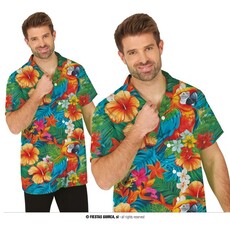 Overhemd Flowers Tropisch Korte Mouw