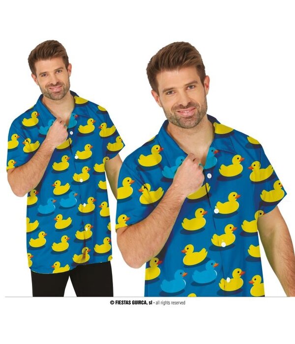 Overhemd Rubber Eendjes Korte Mouw