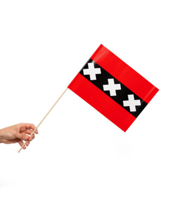 Zwaaivlaggetjes Amsterdam 20x30cm (10st)