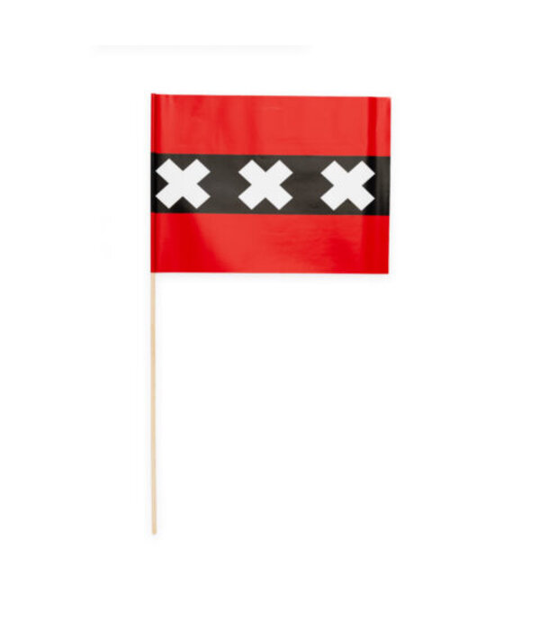 Zwaaivlaggetjes Amsterdam 20x30cm (10st)