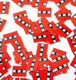 Tafelconfetti Amsterdamse Vlag (150st)