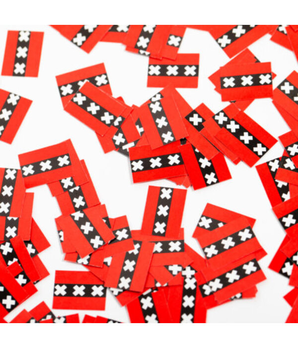 Tafelconfetti Amsterdamse Vlag (150st)