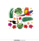 Tropische Muursticker Set Toekan Hawaii