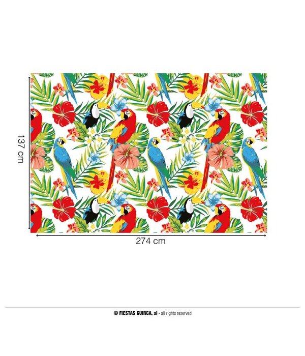 Tropische Tafelkleed Toekan Hawaii (137x274cm)
