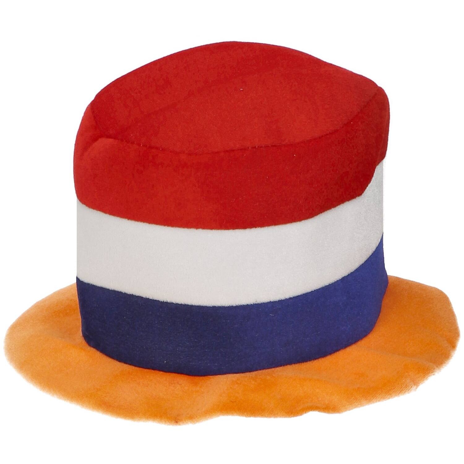 Folat - Rood wit blauwe hoed met oranje