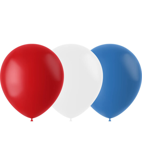 Ballonnenset Rood/Wit/Blauw (50st)