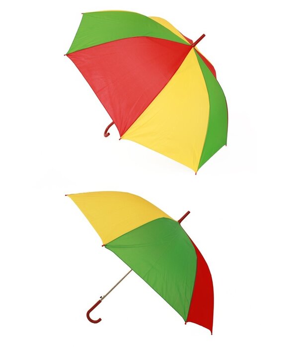 Carnaval Paraplu Geel/Rood/Groen