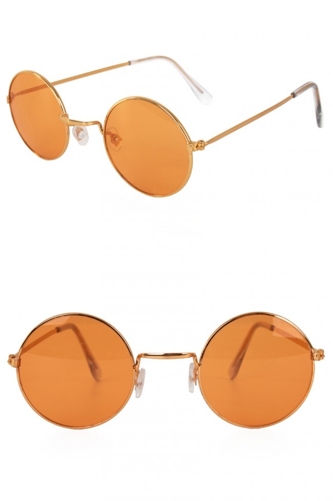 Hippie bril oranje afbeelding