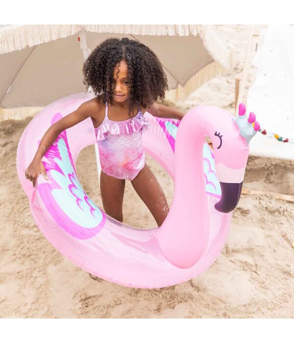 Zwemband Flamingo met Kroontje (104cm)