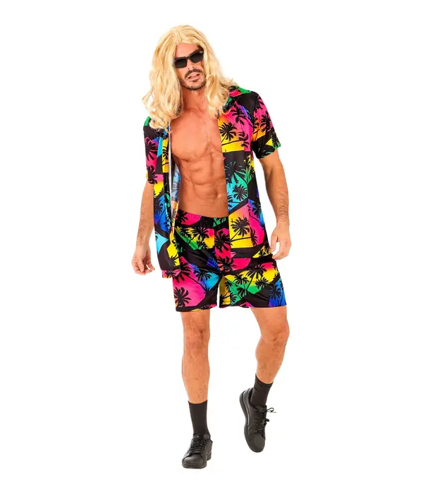 Zomer Party Verkleedset Palmbomen Neon