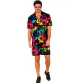 Zomer Party Verkleedset Palmbomen Neon