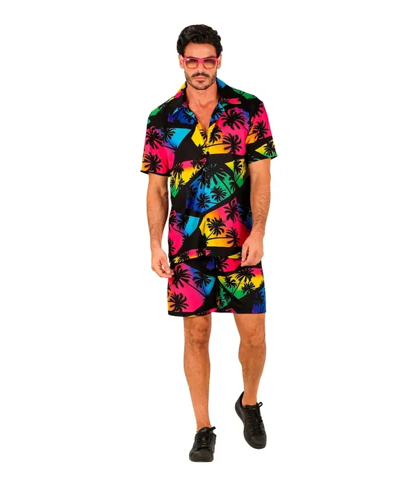 Zomer Party Verkleedset Palmbomen Neon