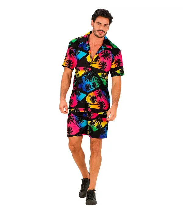 Zomer Party Verkleedset Palmbomen Neon
