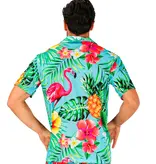 Zomer Partyblouse Flamingo Volwassen