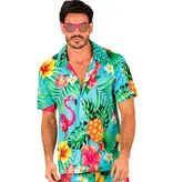 Zomer Partyblouse Flamingo Volwassen