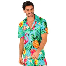 Zomer Partyblouse Flamingo Volwassen