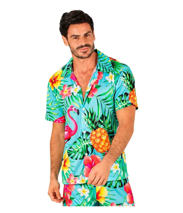 Zomer Partyblouse Flamingo Volwassen