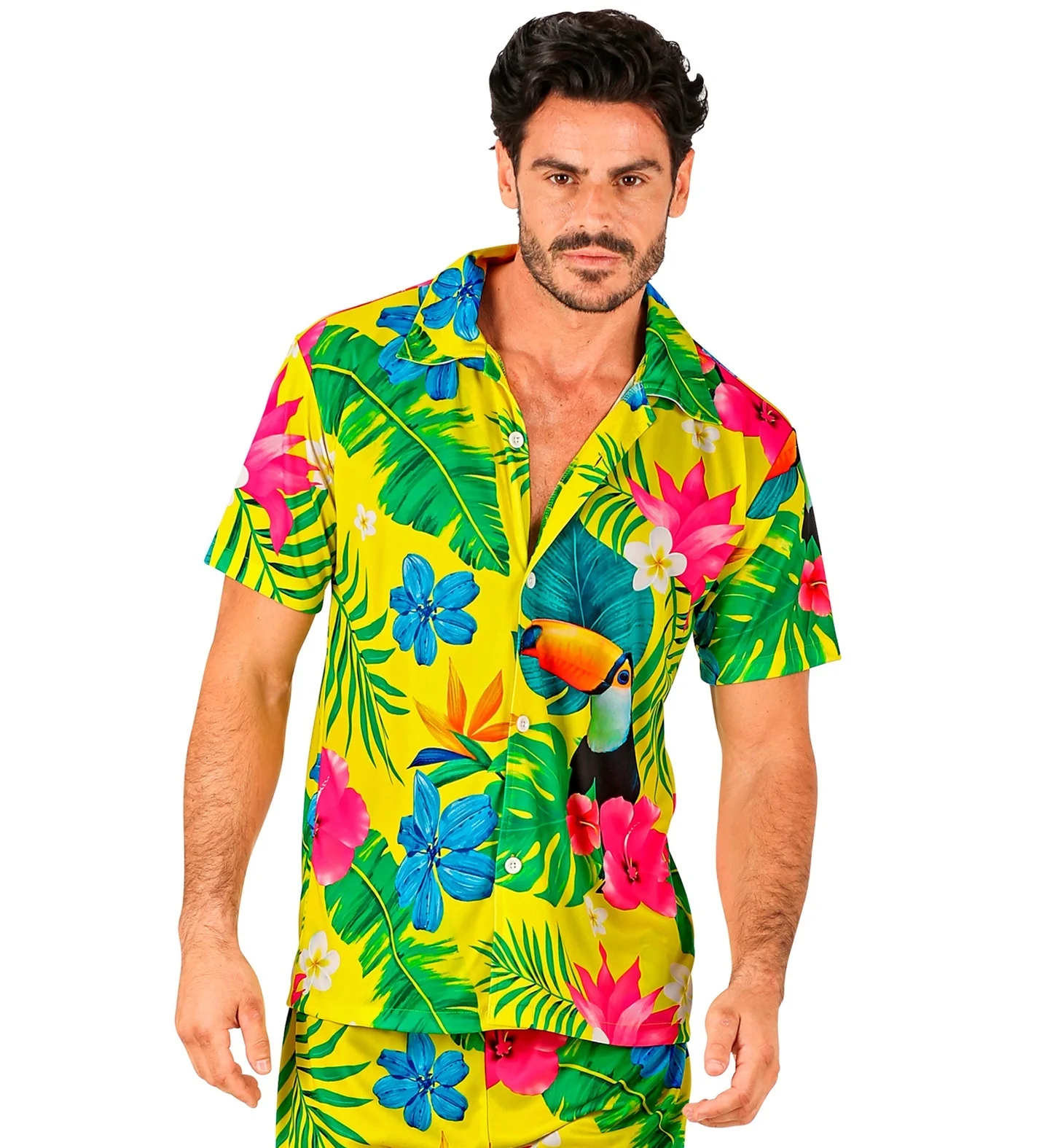 Zomer Partyblouse Toekan Volwassen afbeelding