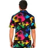 Zomer Partyshirt Palmbomen Neon