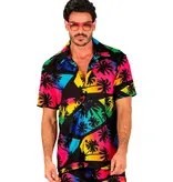 Zomer Partyshirt Palmbomen Neon