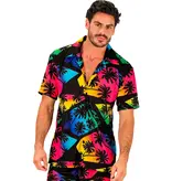 Zomer Partyshirt Palmbomen Neon