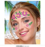 Gezicht Stickers Bloemen Roze