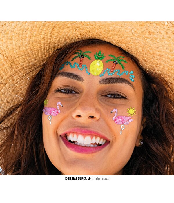 Gezicht Stickers Tropisch Hawaii