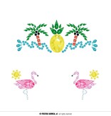 Gezicht Stickers Tropisch Hawaii