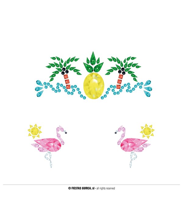 Gezicht Stickers Tropisch Hawaii