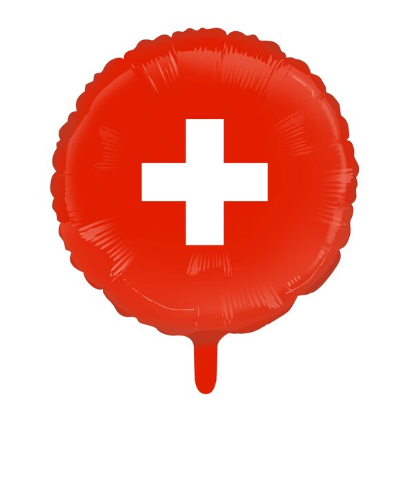 Folieballon Zwitserland (46cm)