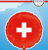 Folieballon Zwitserland (46cm)