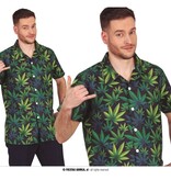 Overhemd Wietbladeren Korte Mouw