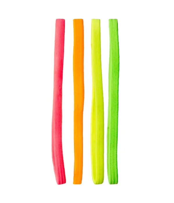 Elastische Haarbandjes Neon (4st)