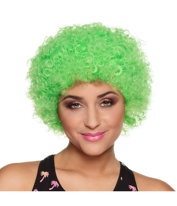 Pruik Pop Neon Groen Budget