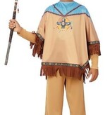 Indianen Jongen Verkleedset 4-Delig Lonato