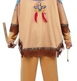 Indianen outfit Heren Bruin/Blauw Yakimo