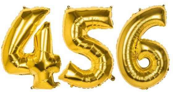 Gouden Cijfer Ballonnen
