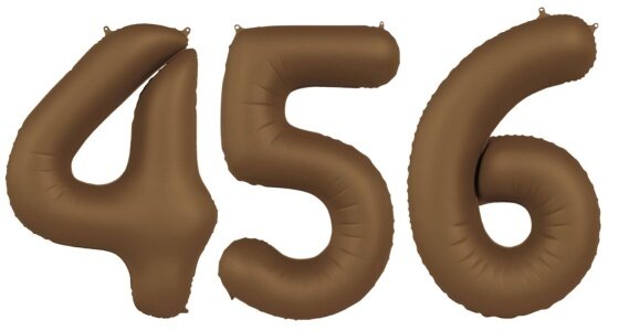 Bruine Cijfer Ballonnen