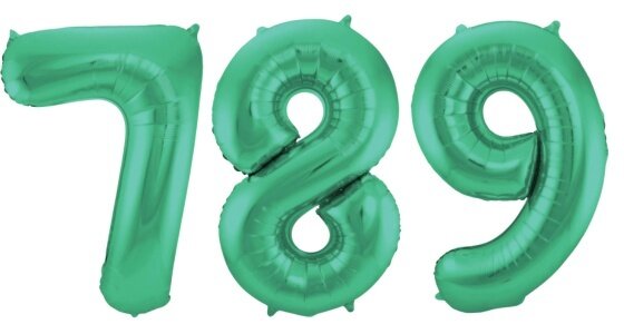 Groene Cijfer Ballonnen