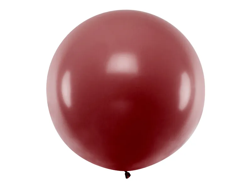 Ballonnen 1m, rond, Pastel burgundy