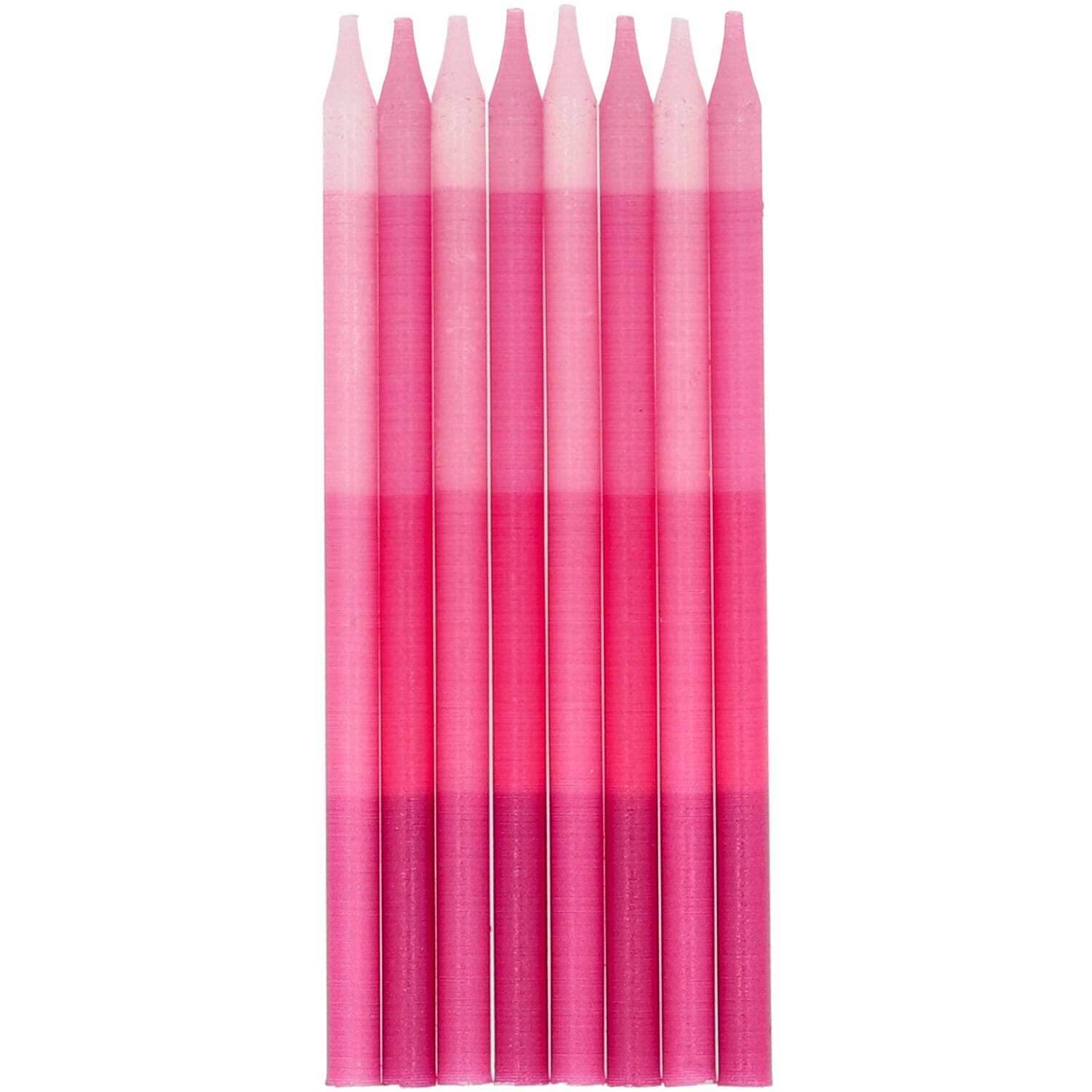 Folat - Kaarsjes Shades Of Pink 10 cm (24 stuks)