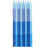 Kaarsen Blauw Shades of Blue 10cm (24st)